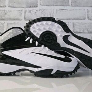 Nike Vapor Pro 3/4 Destroyer Football White/Black 527879-100 Men's Size 11 Oreo